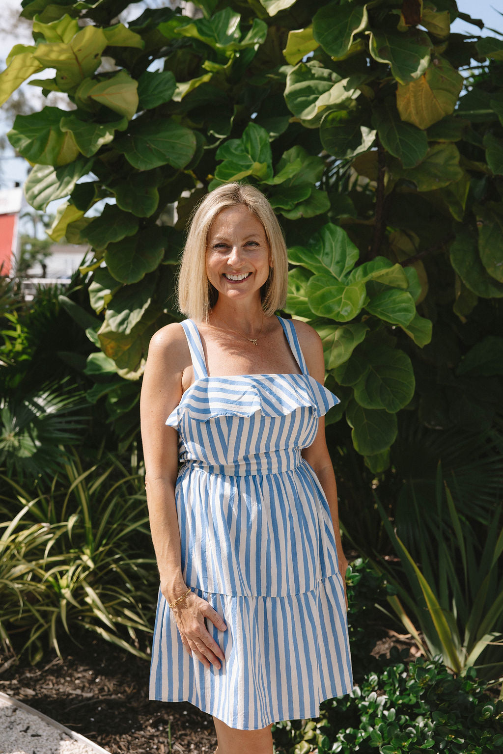 The Cove Striped Mini Dress