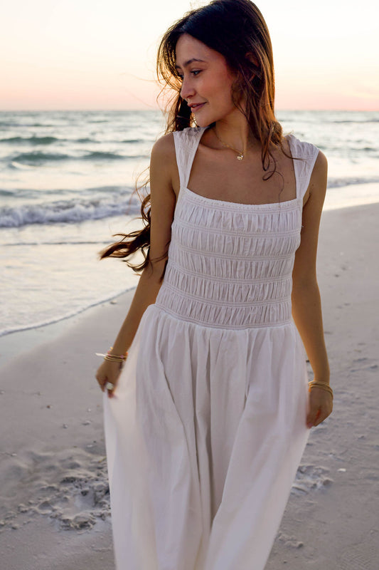 The Seabreeze Square Neck Dress