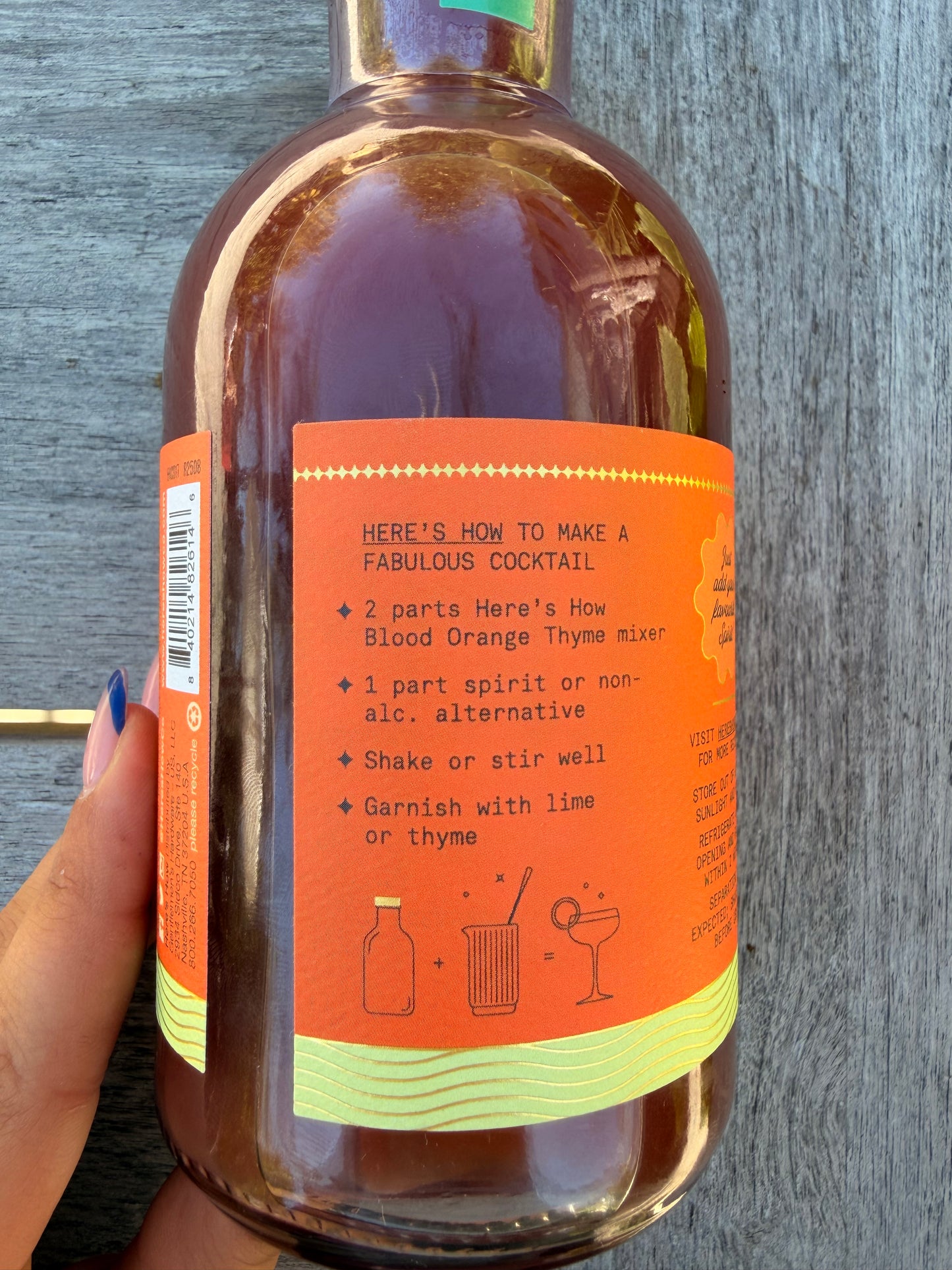 Blood Orange Thyme Mixer