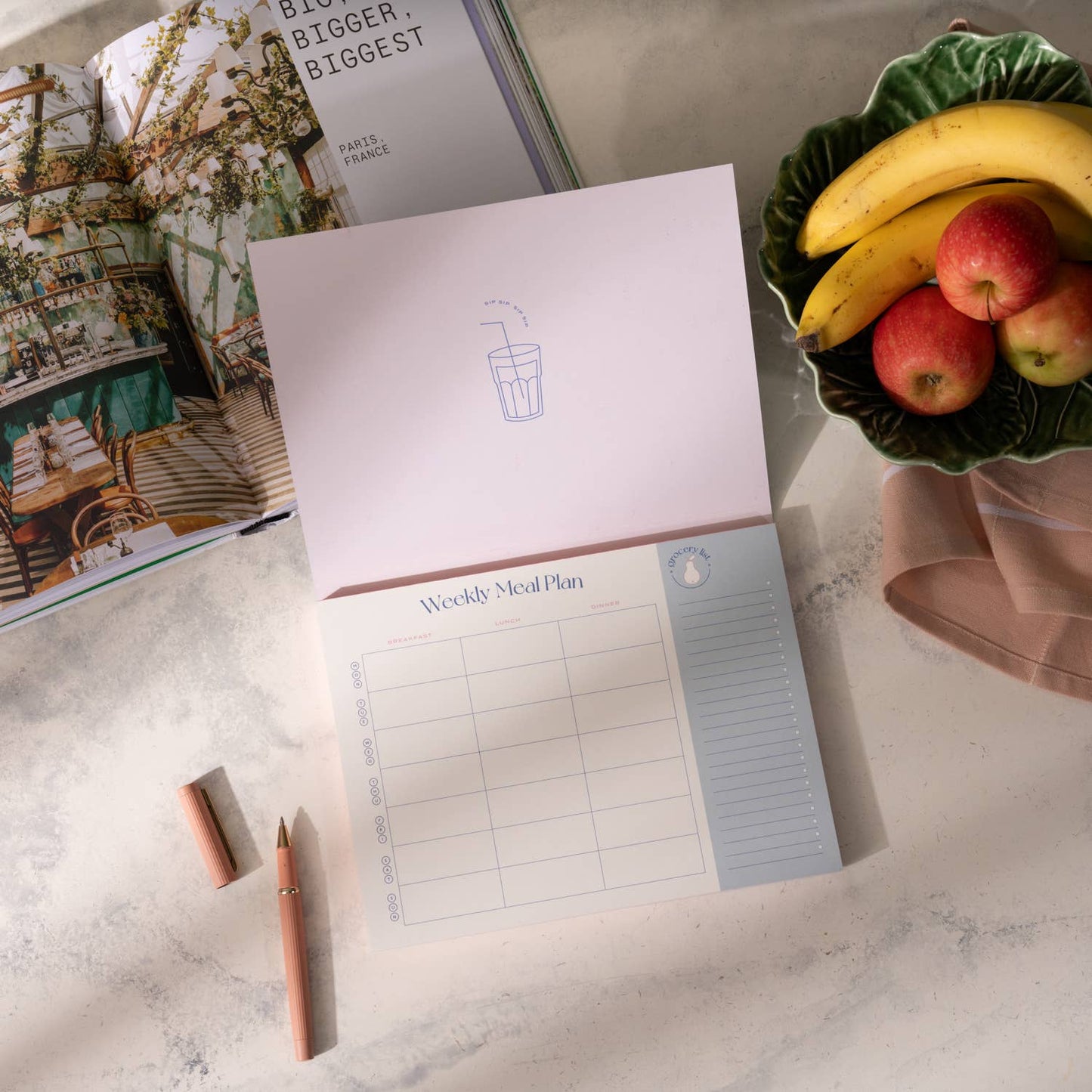 On The Menu Weekly Meal Planner & Grocery List
