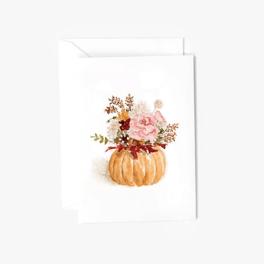 Pumpkin Bouquet Mini Enclosure Notecard