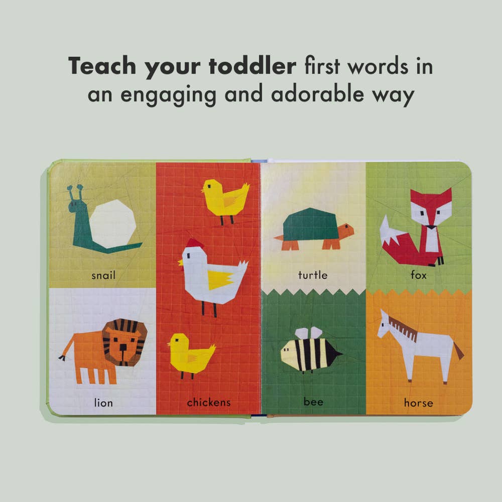 First Words With Cute Quilted Friends
