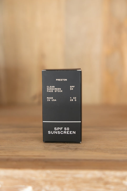 Clear Sunscreen Face Stick SPF 50