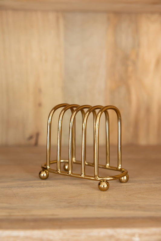Stainless Steel Toast Rack, Gold Finish
