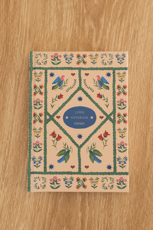 Lined Notebook, A5 Hardcover - Quilted Daydream