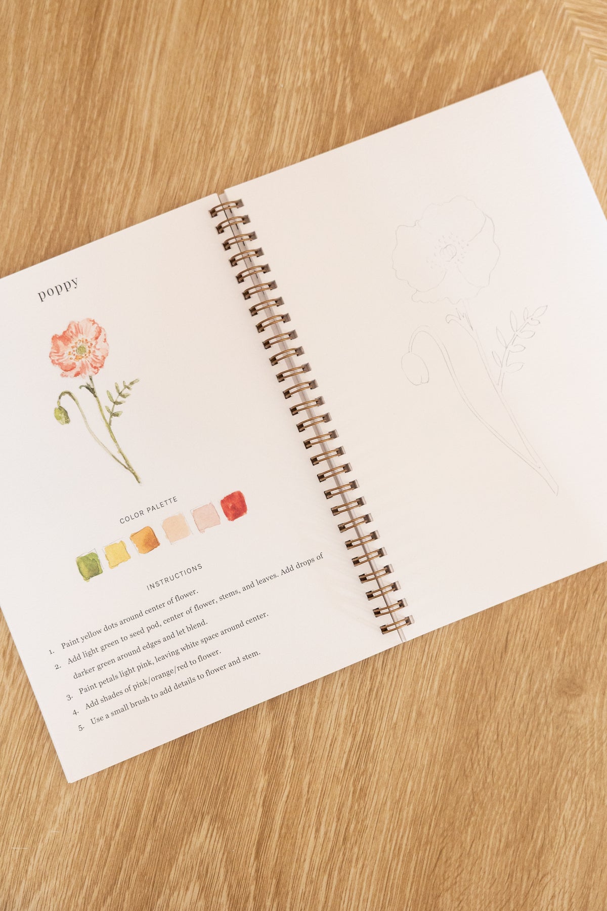 Flower Watercolor Book