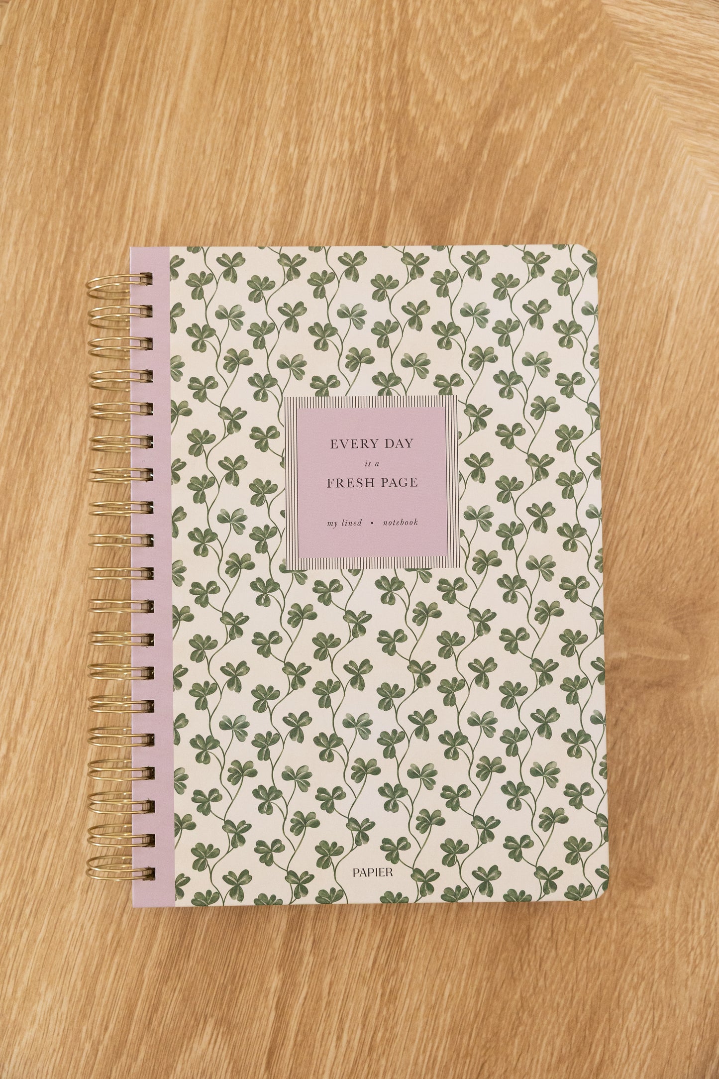 Clover Vine Hardcover Spiral Lined Notebook