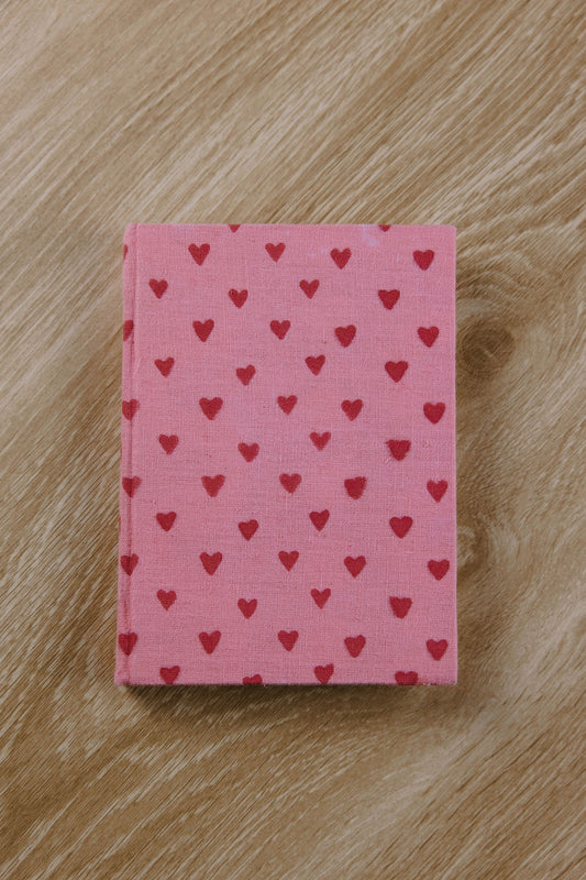Heart Handmade Paper Journal Notebook