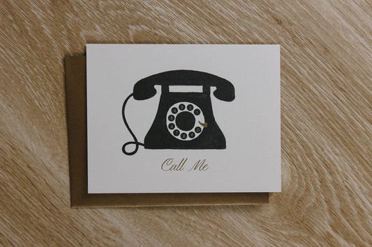 Call Me Greeting Card