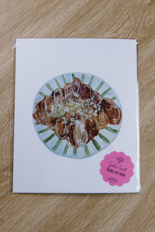Pistachio Croissant Print
