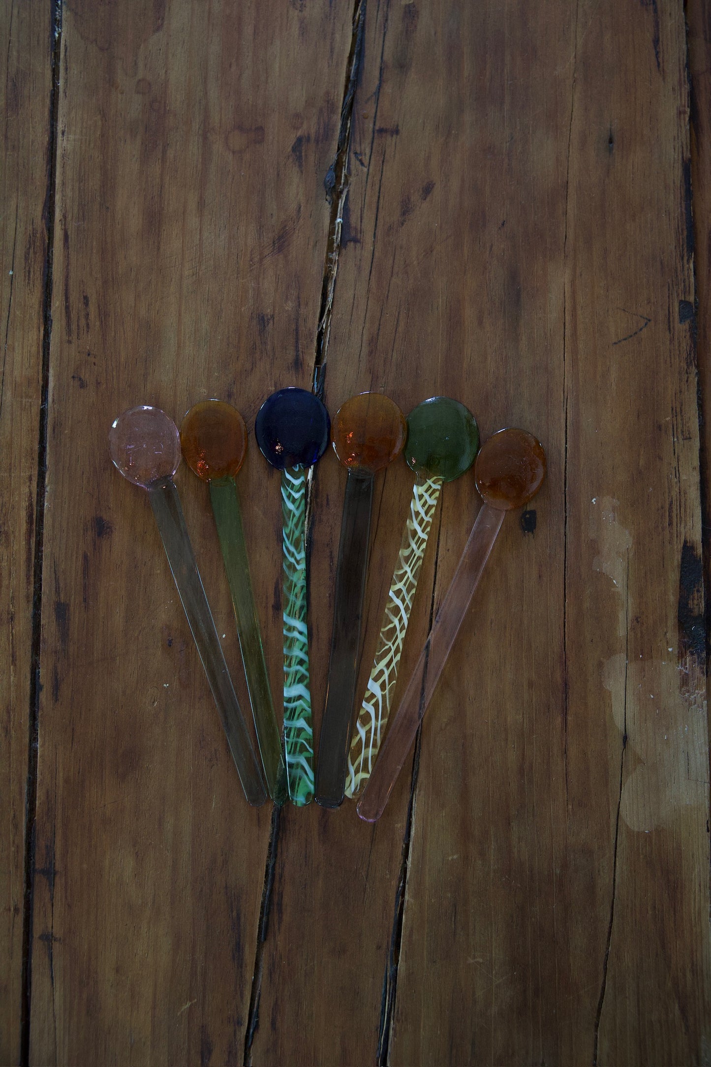 Assorted Handmade Glass Spoon