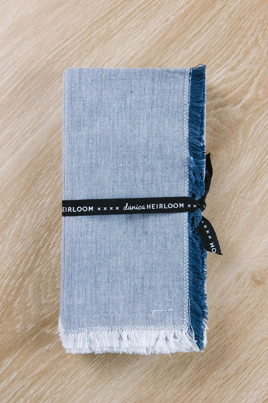 Midnight Blue Chambray Napkins