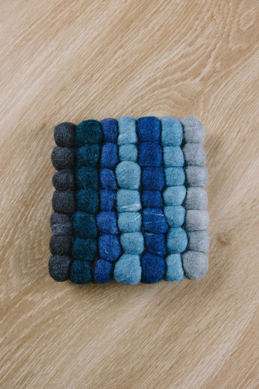 Lagoon Recycled Wool Pot Holder