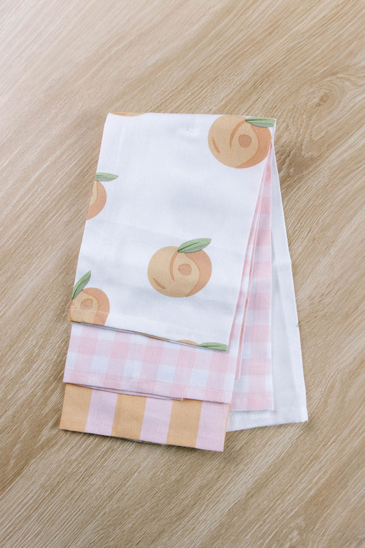 Just Peachy Dish Towels