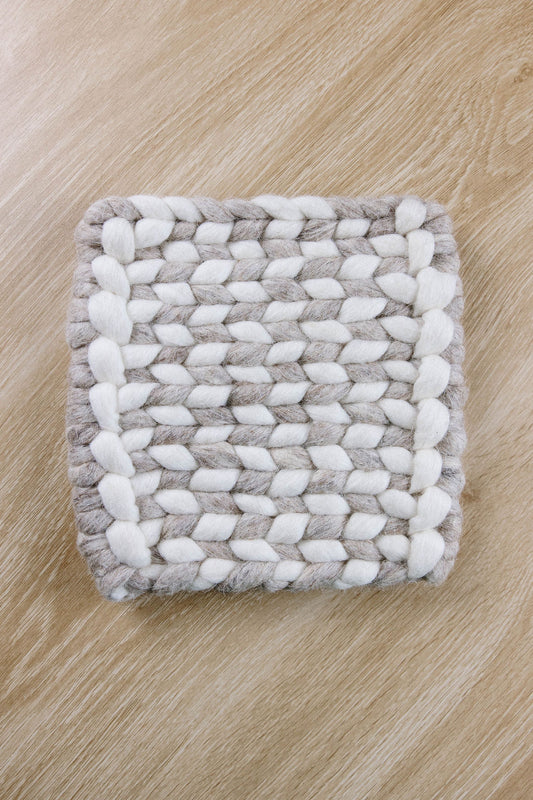 Neutral Wool Hot Pad