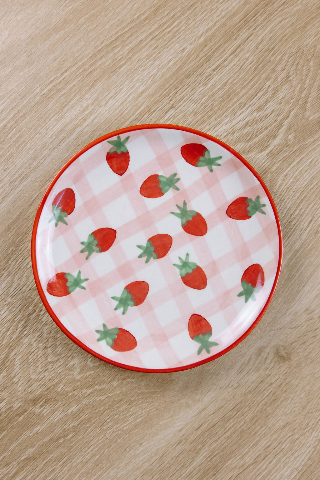 Strawberry Dessert Plate
