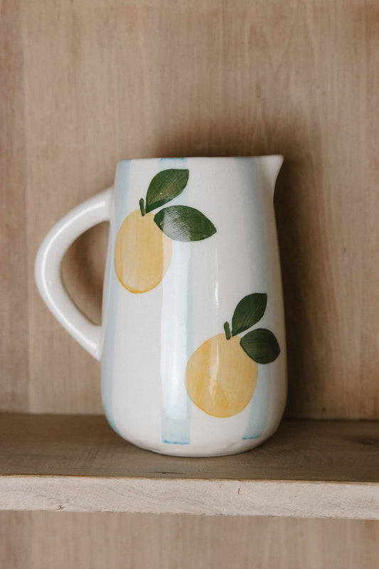 Orange Ceramic Pitcher