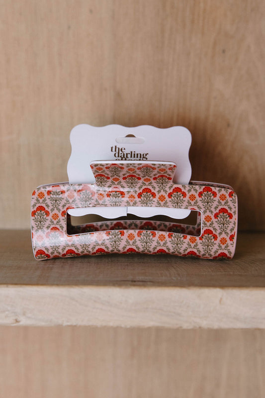 Dusty Rose Claw Clip