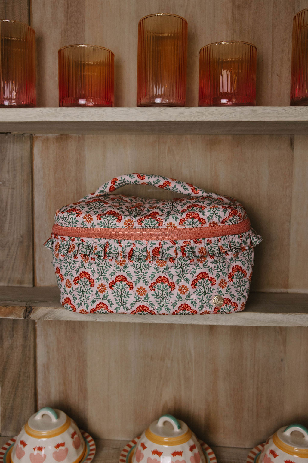 Dusty Rose Cosmetic Bag