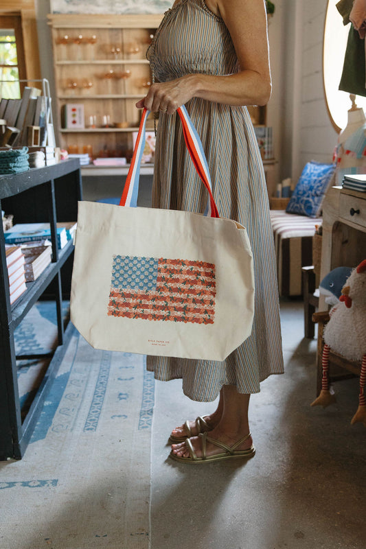 Americana Canvas Tote Bag