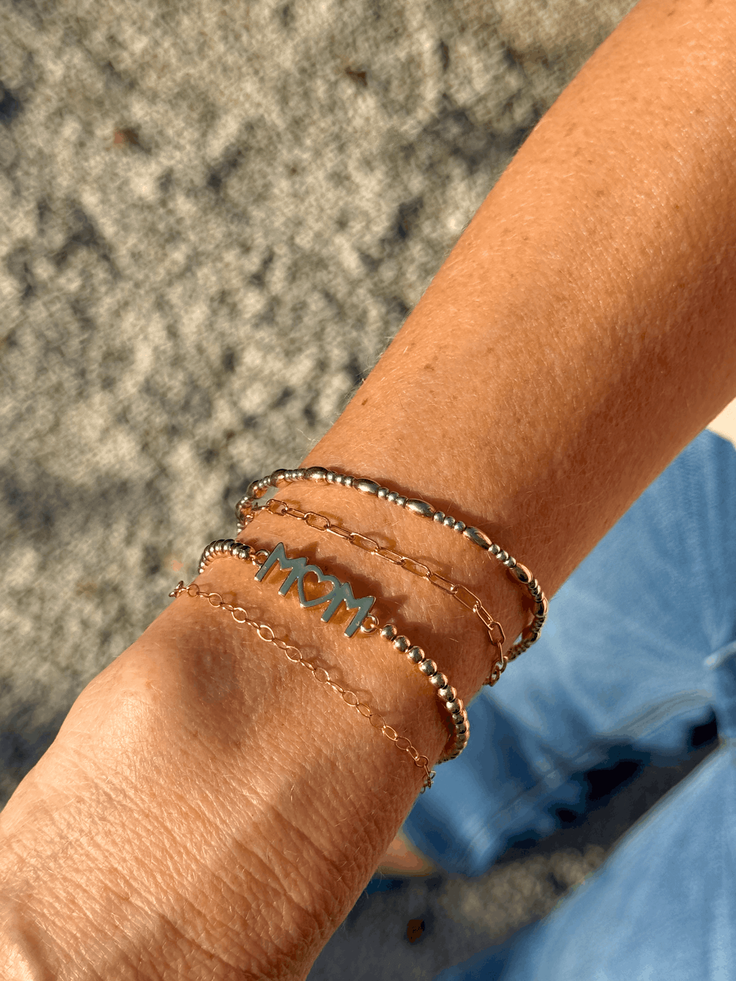 Mom Classic Charm Bracelet w/ Clasp