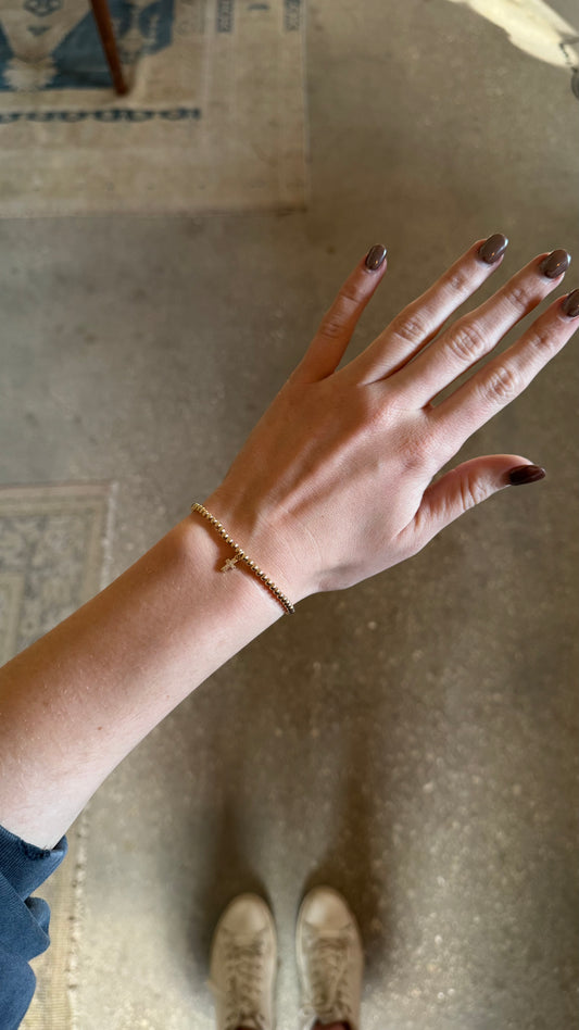 Faith Cross Charm Bracelet w/ Clasp