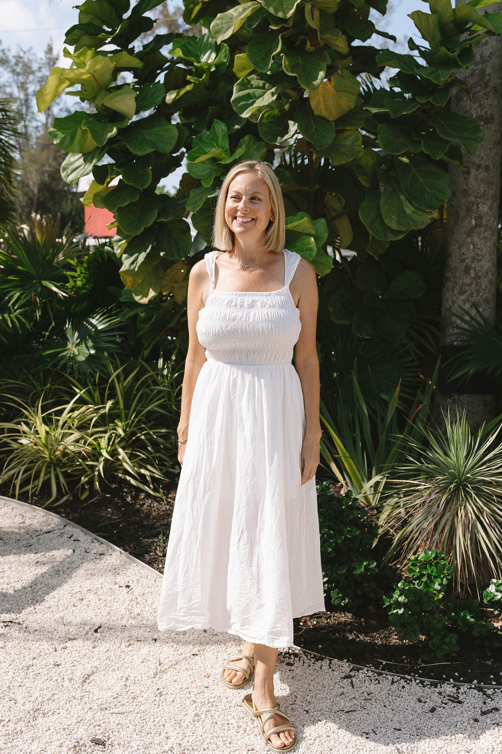 The Seabreeze Square Neck Dress