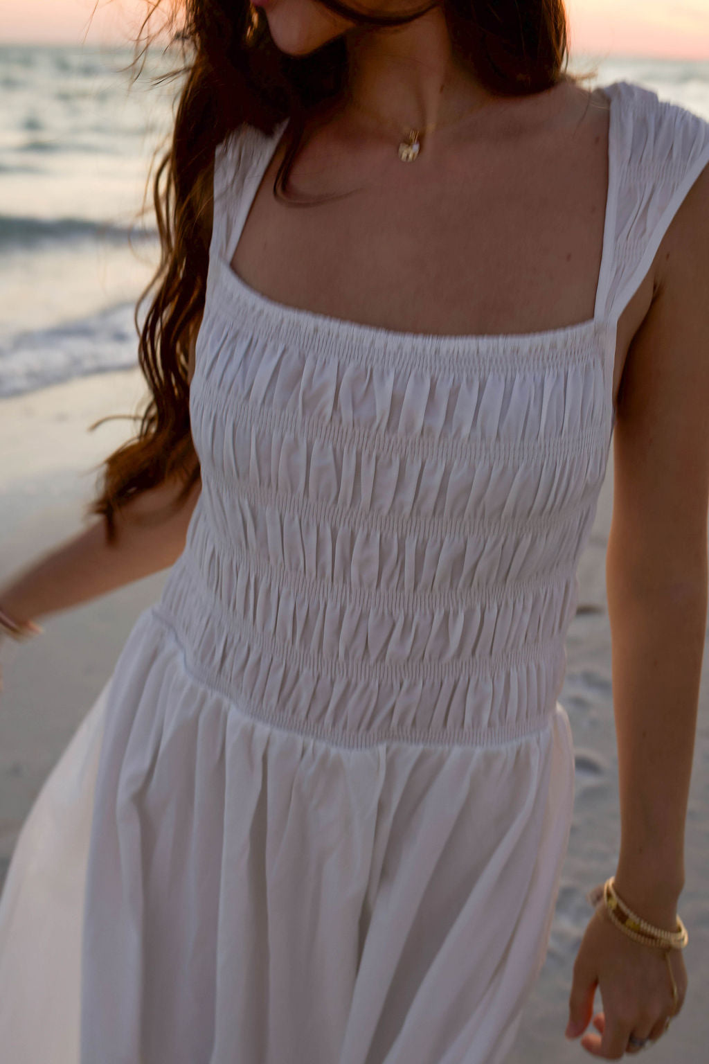 The Seabreeze Square Neck Dress