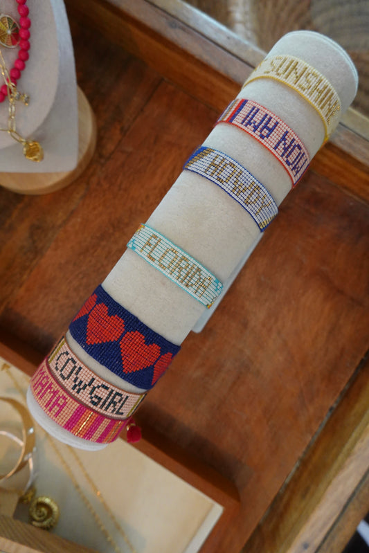 Beaded Adjustable Bracelet, 6 Styles