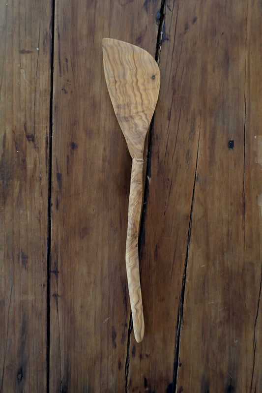 Olive Wood Wavy Spatula