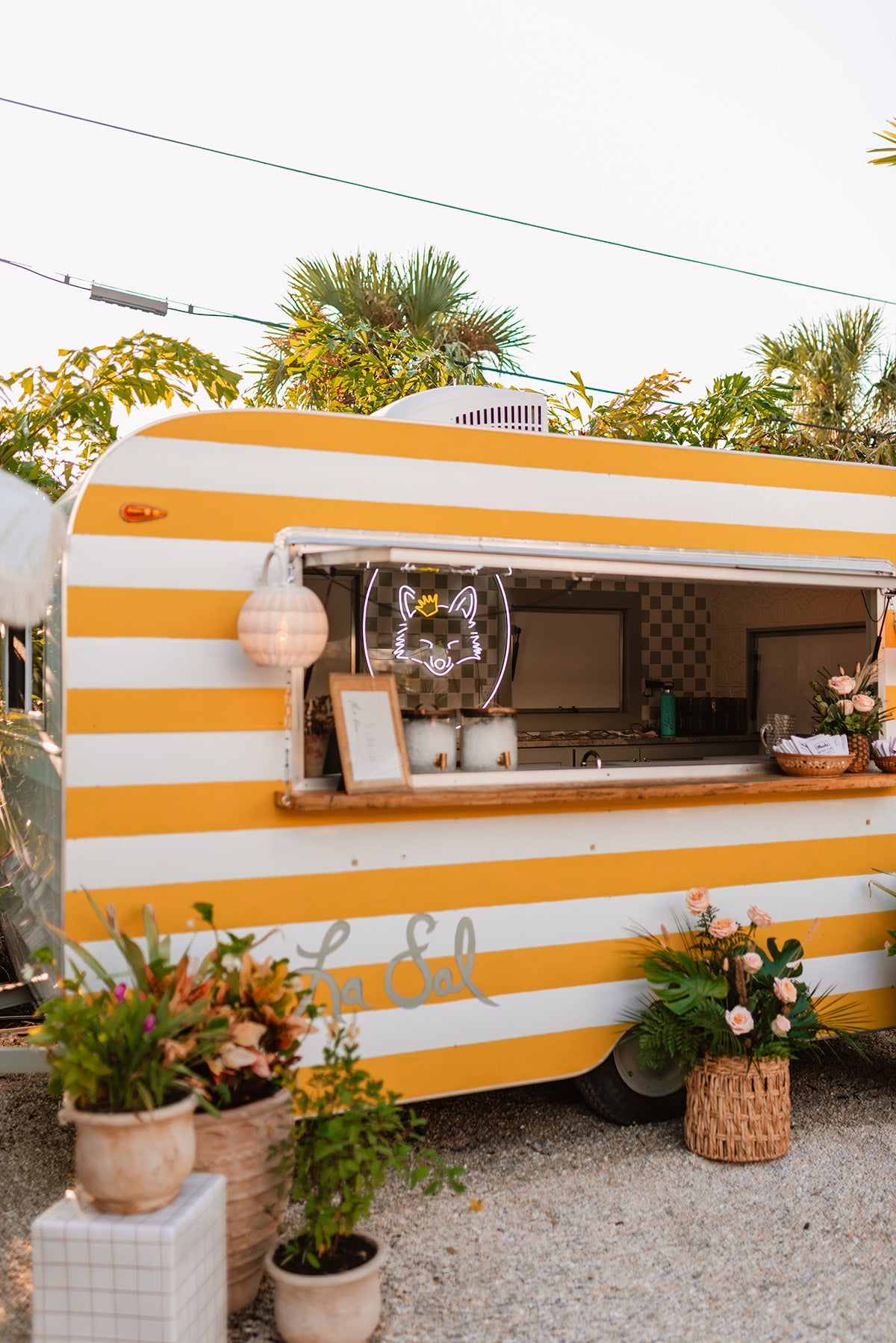 The garden venue at The Fox Mercantile
