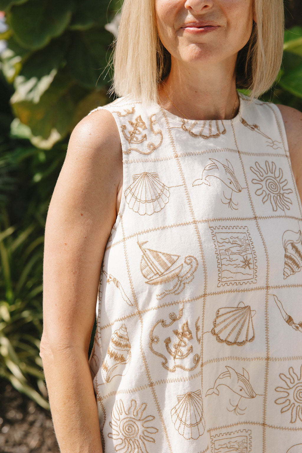 Maeve Seaside Sleeveless Mini Dress