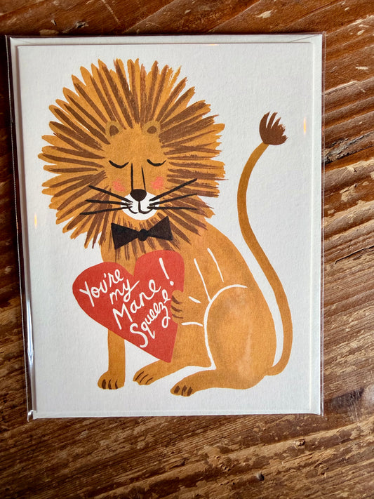 Mane Squeeze Greeting Card