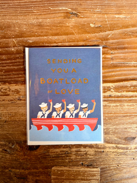 Boatload of Love Greeting Card