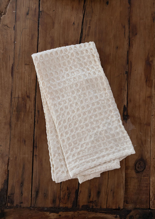 Stonewashed Waffle Weave Tea Towel