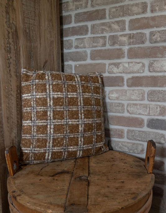 Sherpa Plaid Pillow
