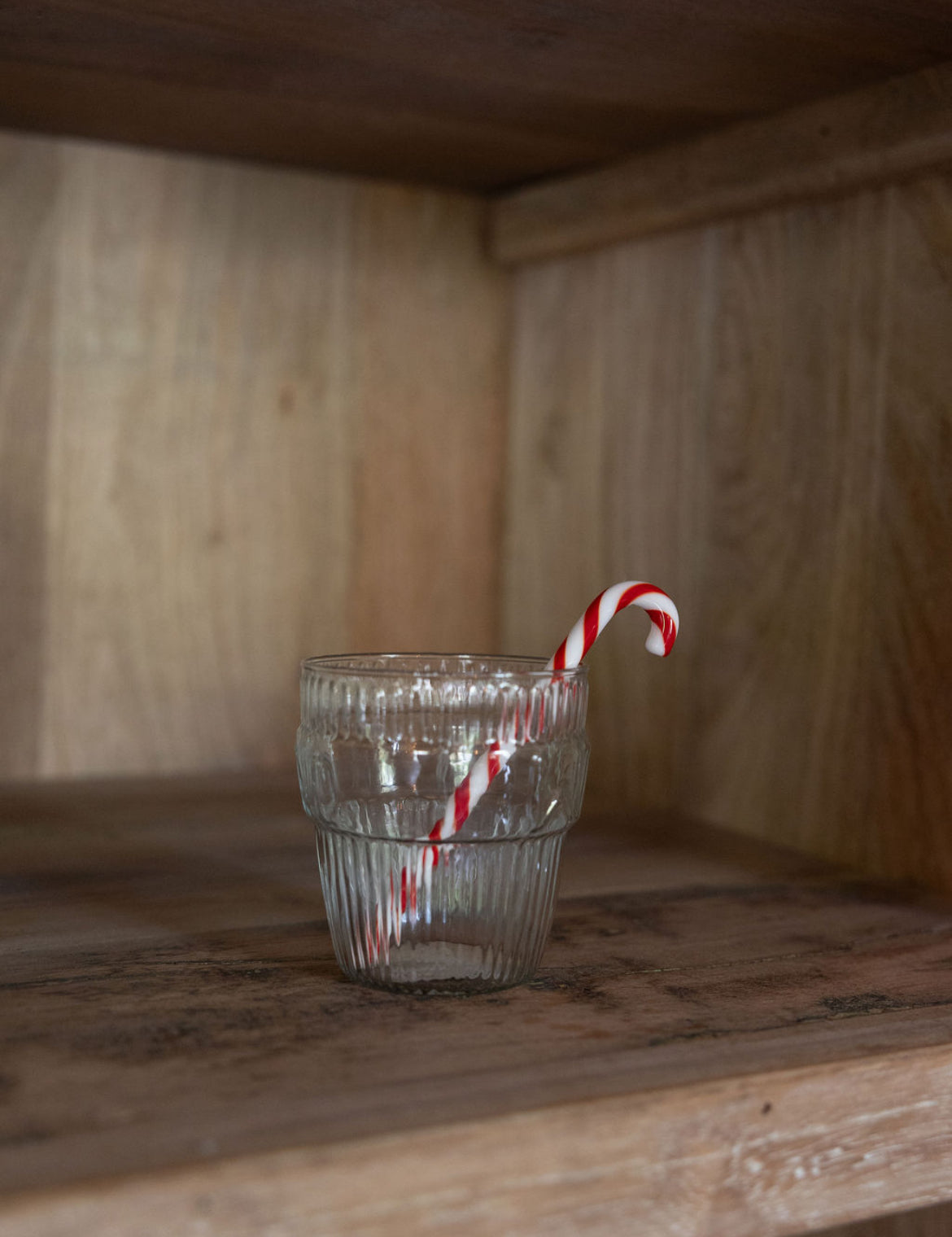 Glass Candy Cane Stir Stick