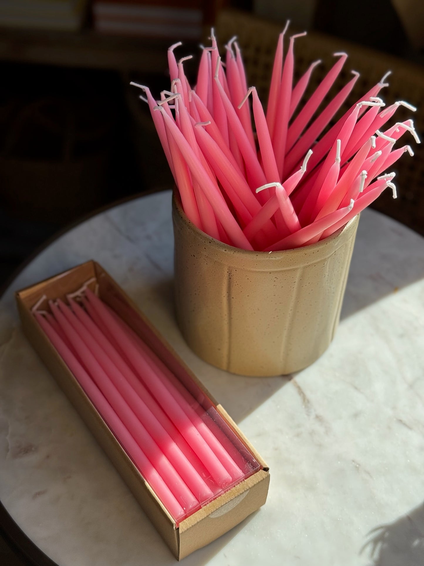 Petite Thin Taper Candle, 3 Colors