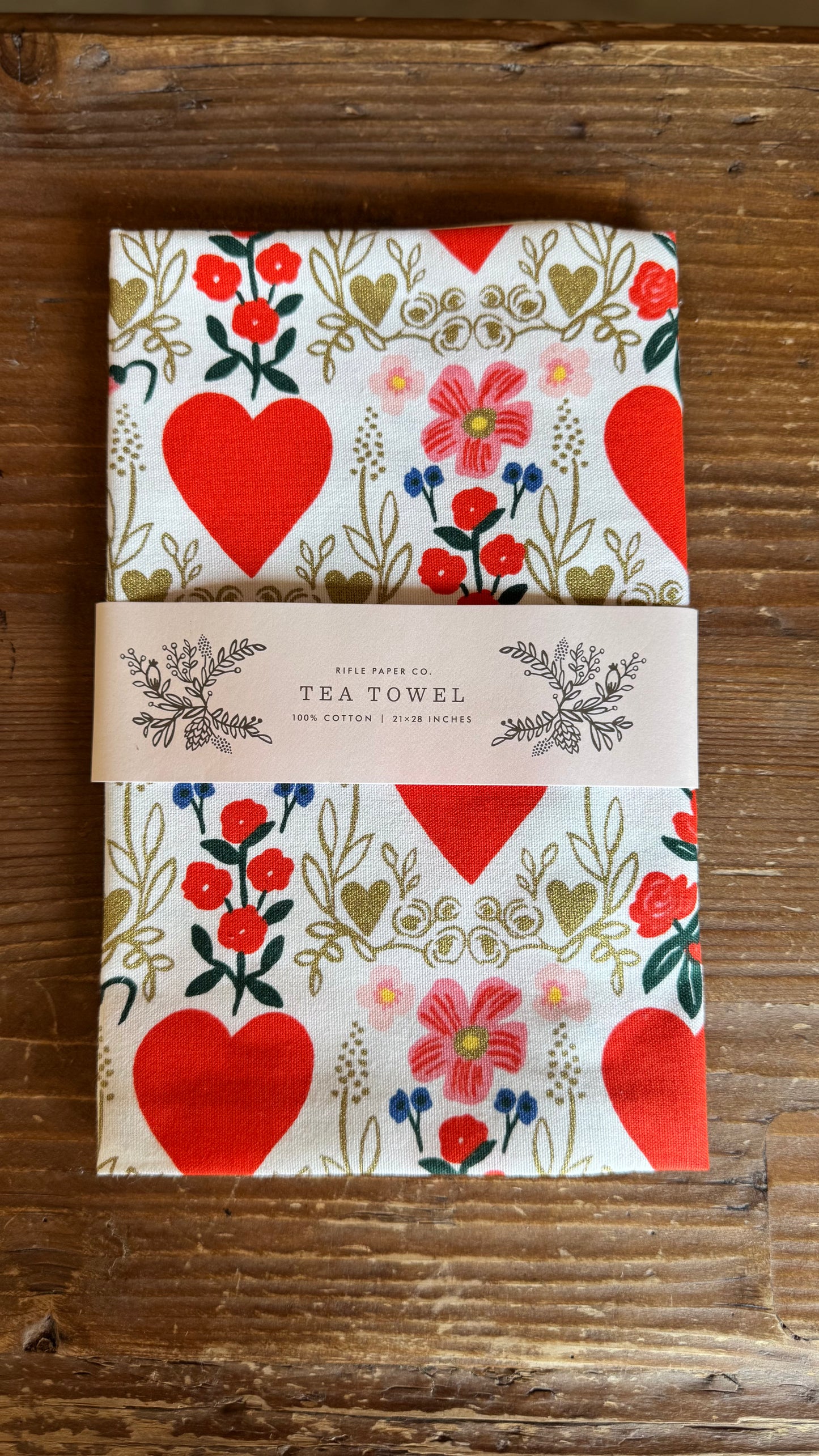 Juliet Valentine's Day Tea Towel