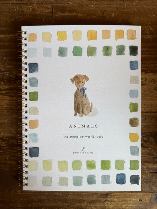 Animals Watercolor Workbook