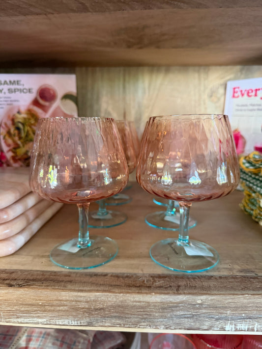 Two-Tone Stemmed Wine Glass