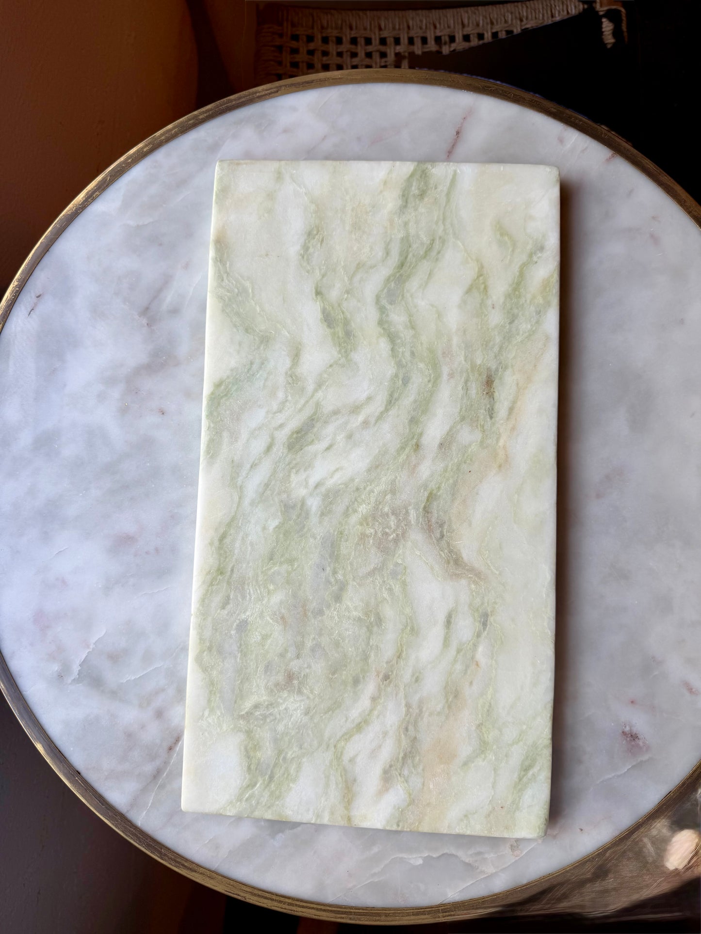 Green Melange Marble Cheese/Serving Board
