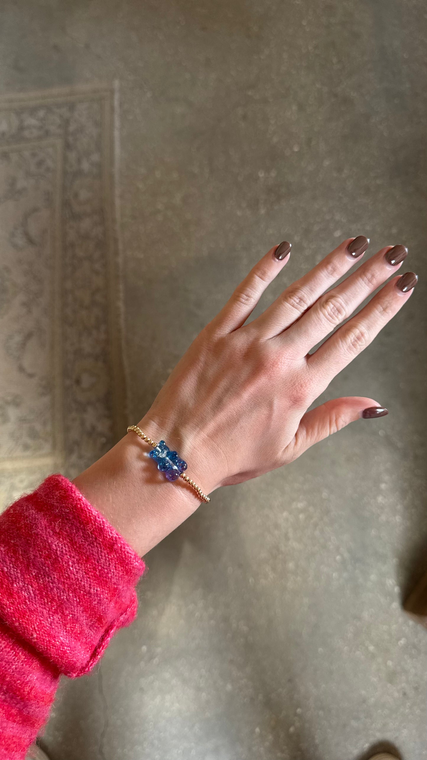Ombre Gummy Bear | Gold Filled Beaded Bracelet