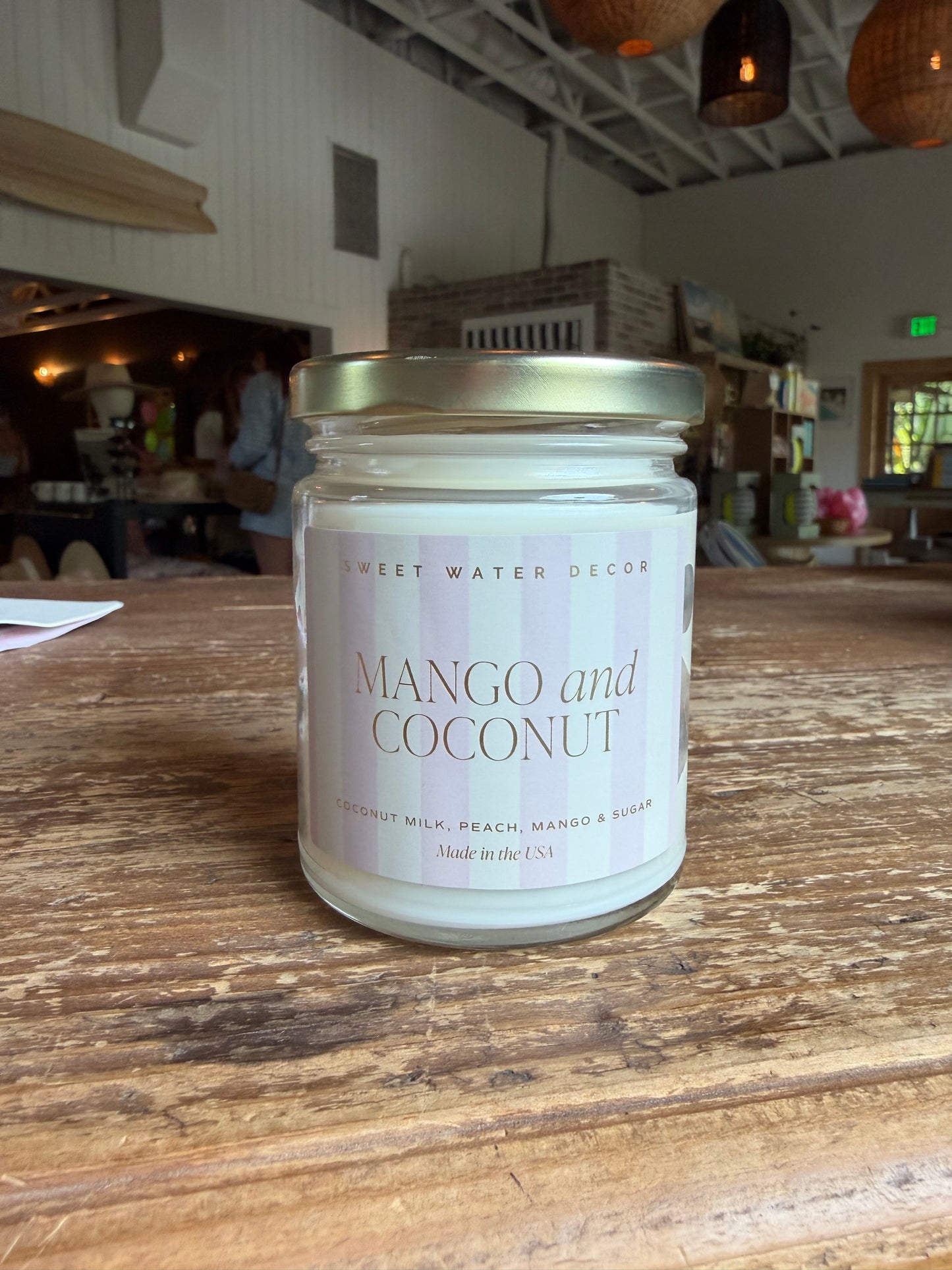 Mango and Coconut 9 oz Soy Candle