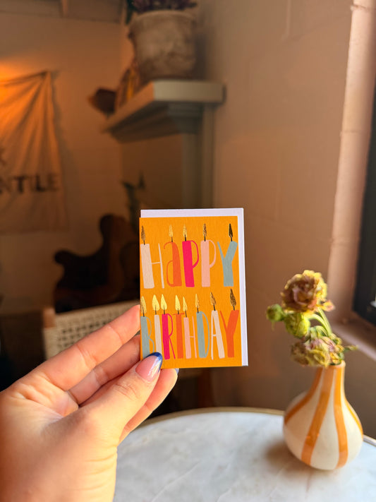 Birthday Candles Petite Card