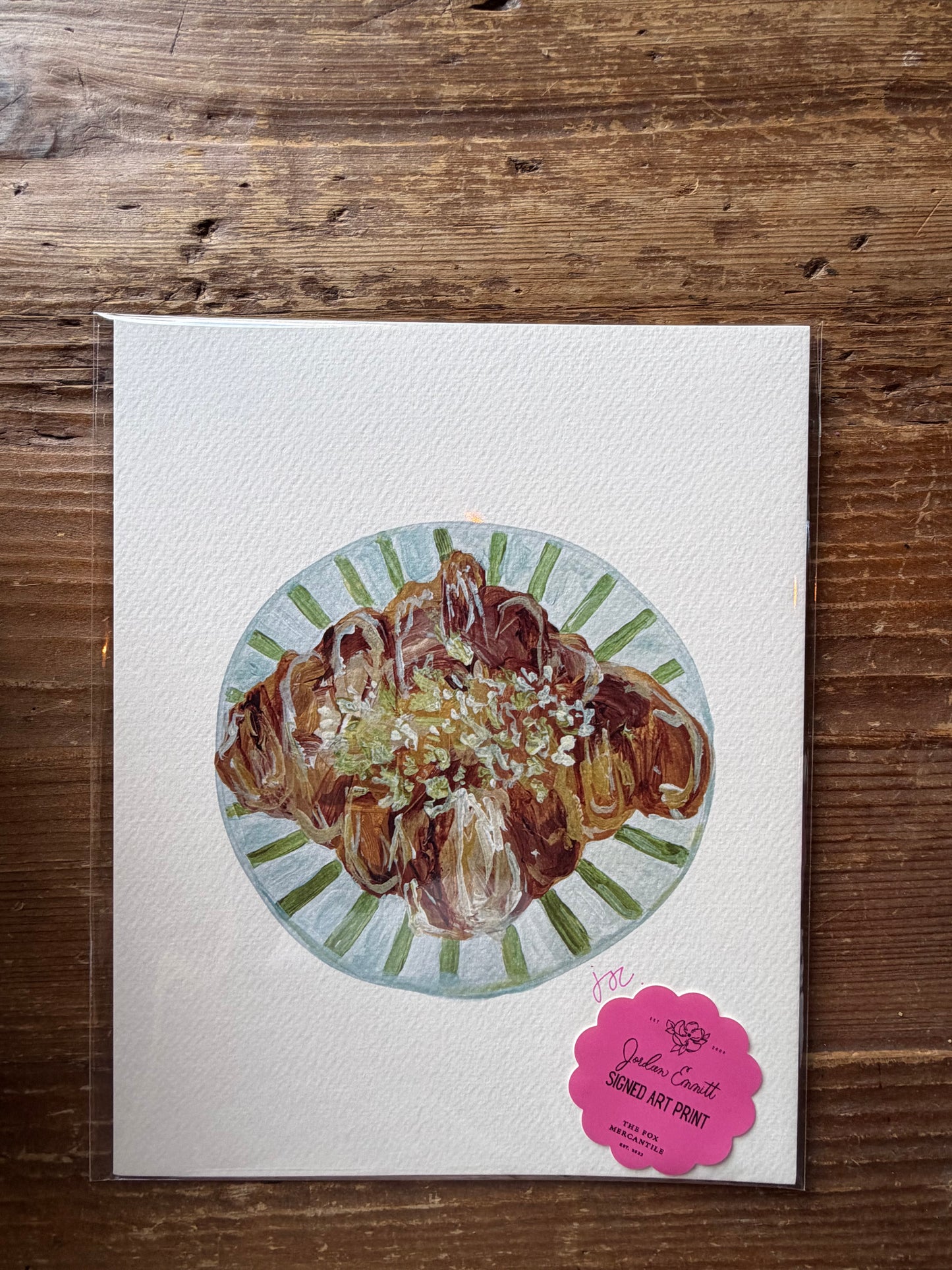 Pistachio Croissant Print
