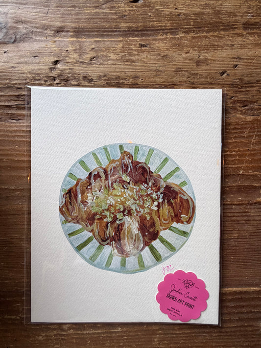 Pistachio Croissant Print