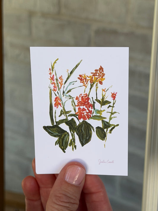 Tiny Print Canna Lily