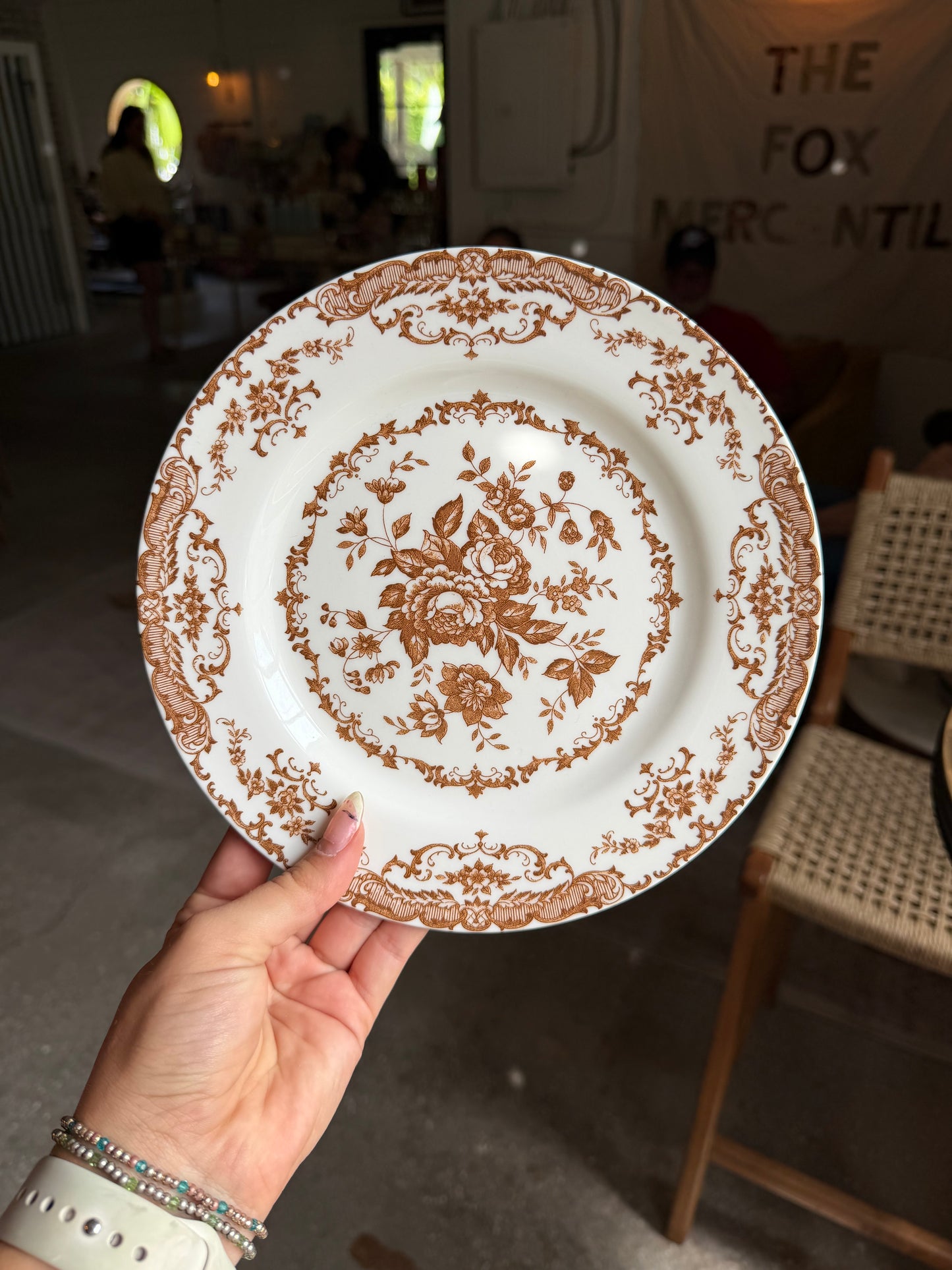 Autumn Floral Appetizer Plate