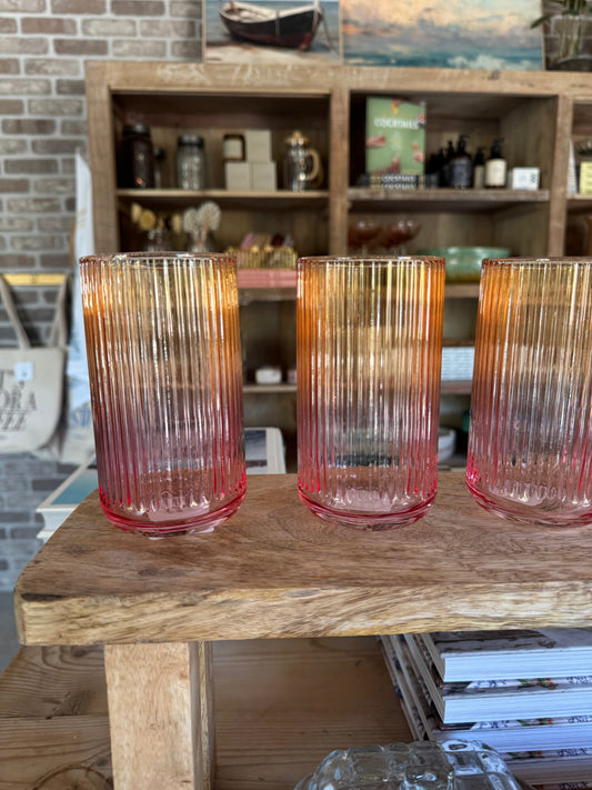 Ombre Hand-Blown Drinking Glass (12oz)
